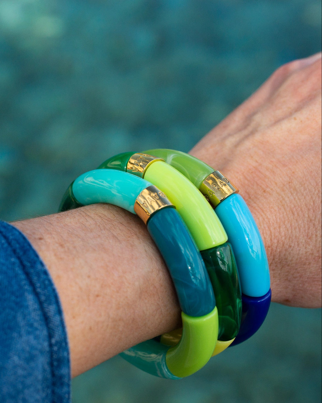 Colourful Resin Bracelet | Citrus | Parabaya