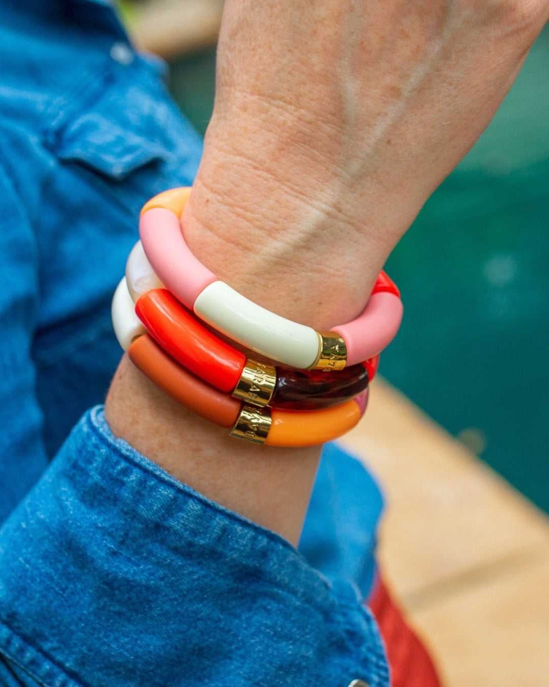 Colourful Resin Bracelet | Fogo | Parabaya