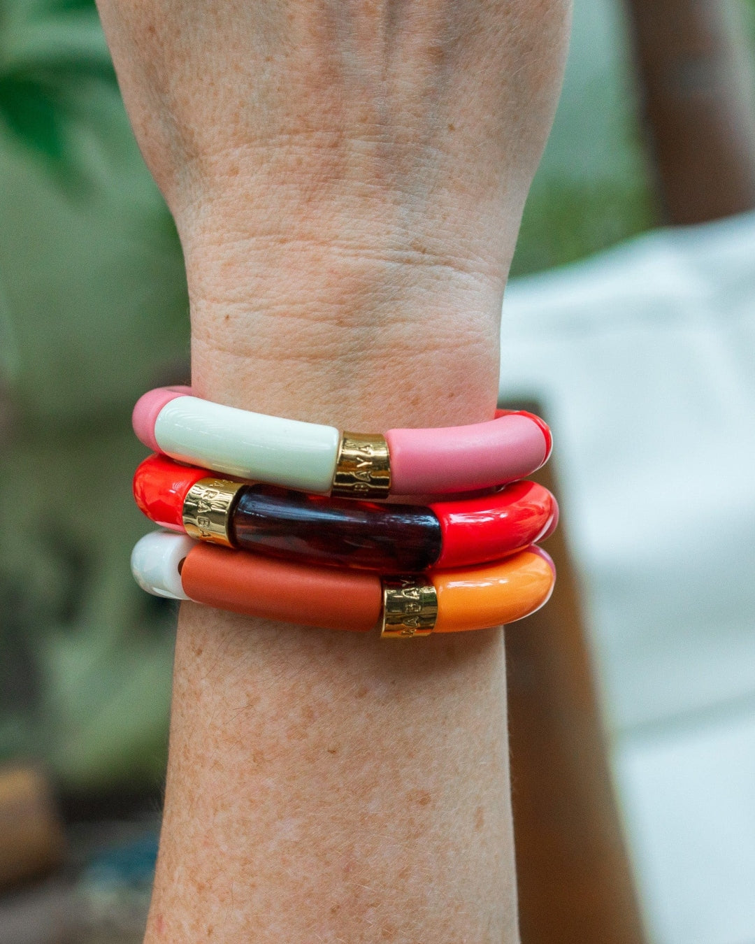 Colourful Resin Bracelet | Fogo | Parabaya