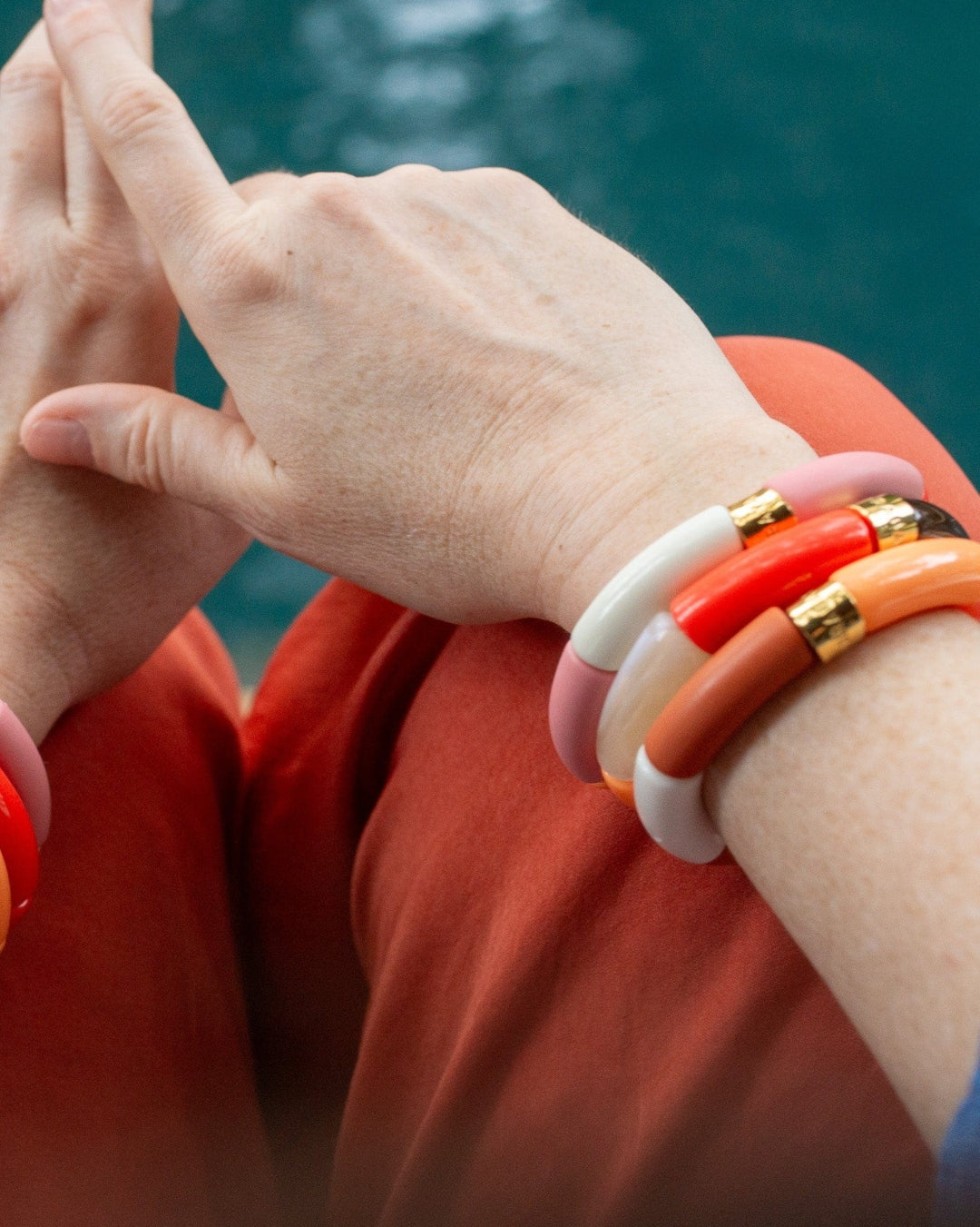Colourful Resin Bracelet | Fogo | Parabaya