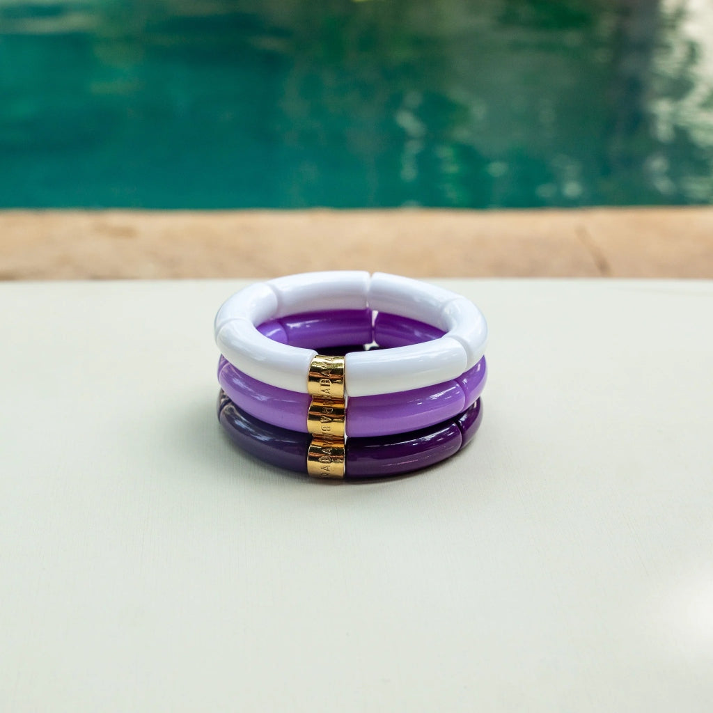 Colourful Resin Bracelet | Jacaranda Mono | Parabaya