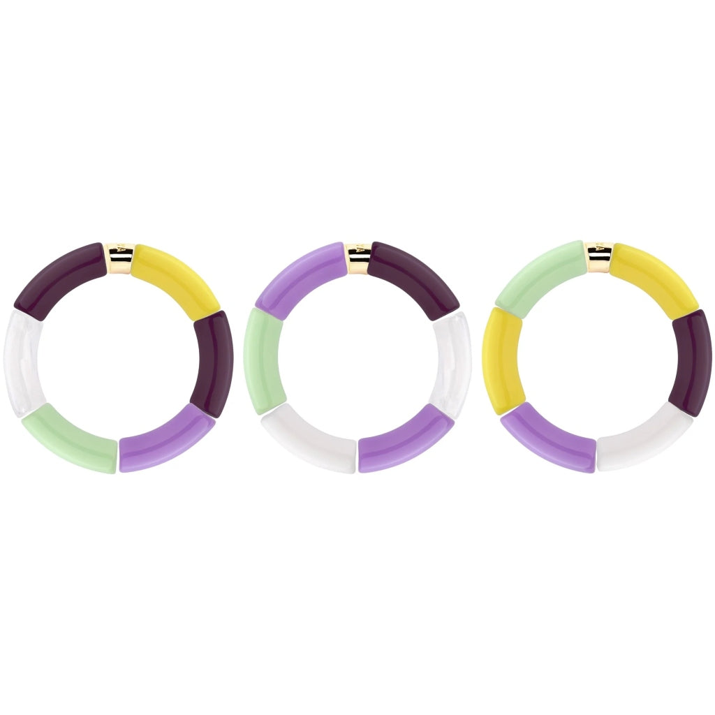 Colourful Resin Bracelet | Jacaranda | Parabaya