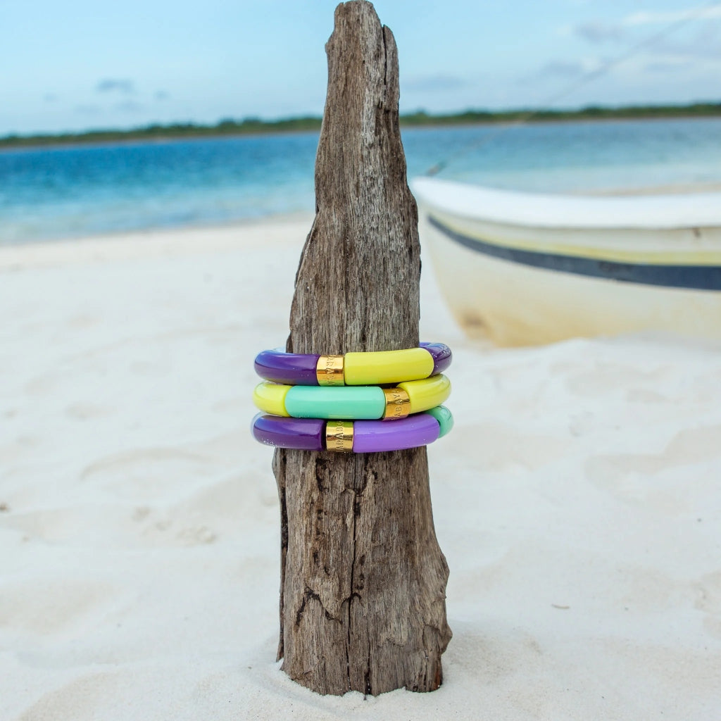 Colourful Resin Bracelet | Jacaranda | Parabaya