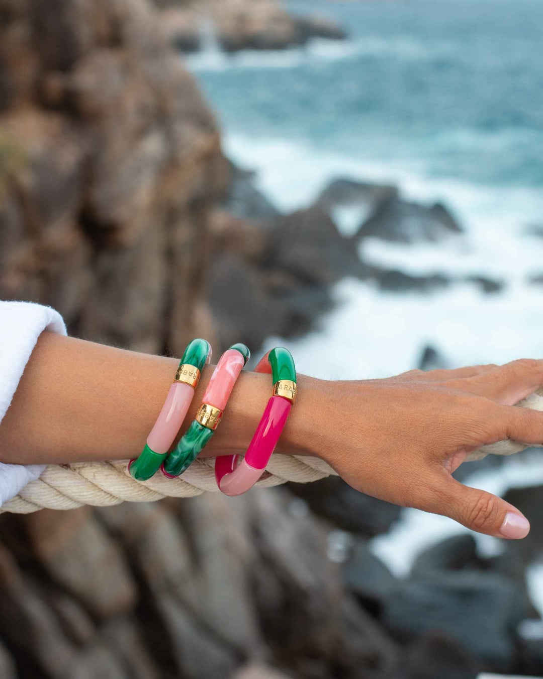 Colourful Resin Bracelet | Manda | Parabaya