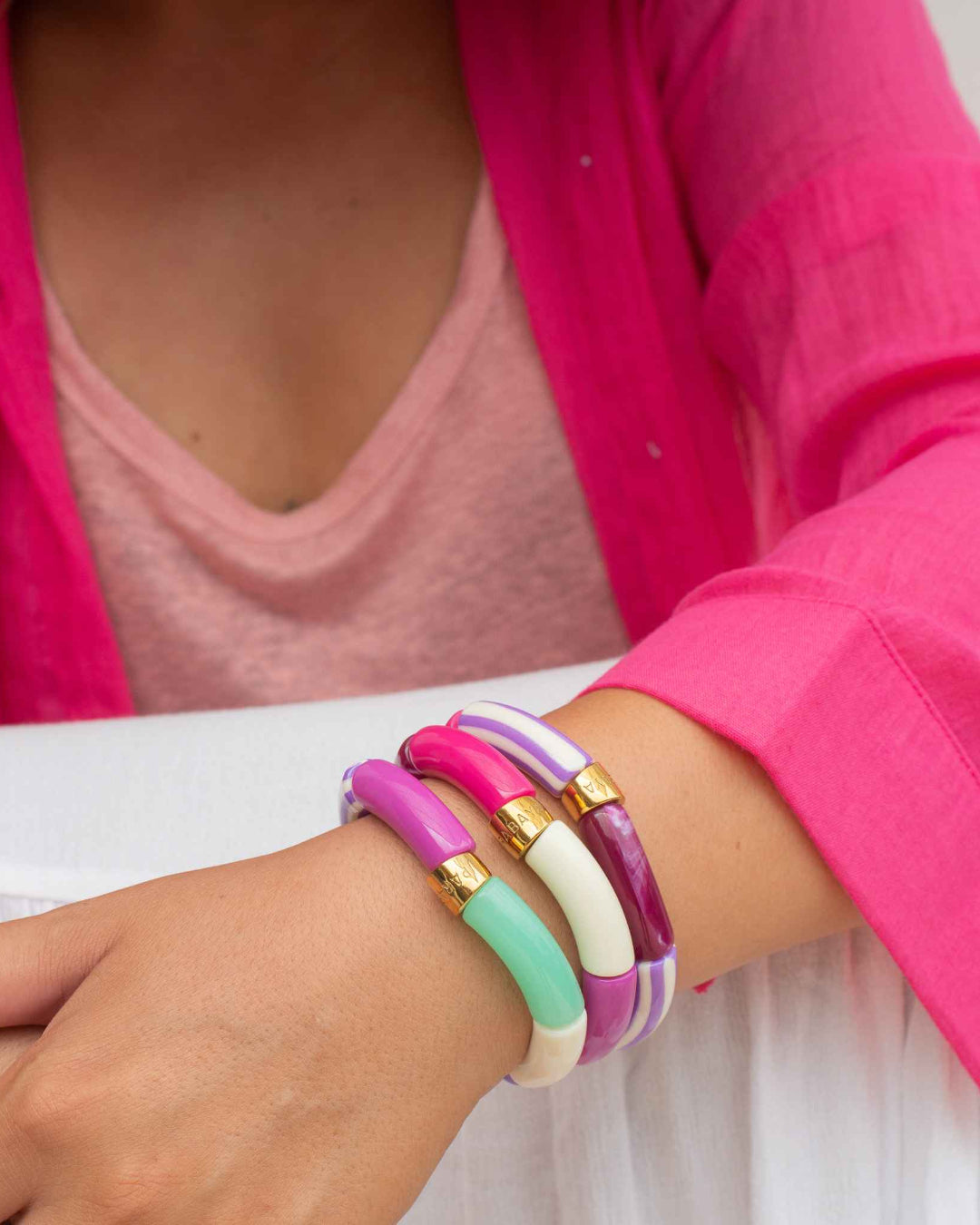 Colourful Resin Bracelet | Piruleta | Parabaya