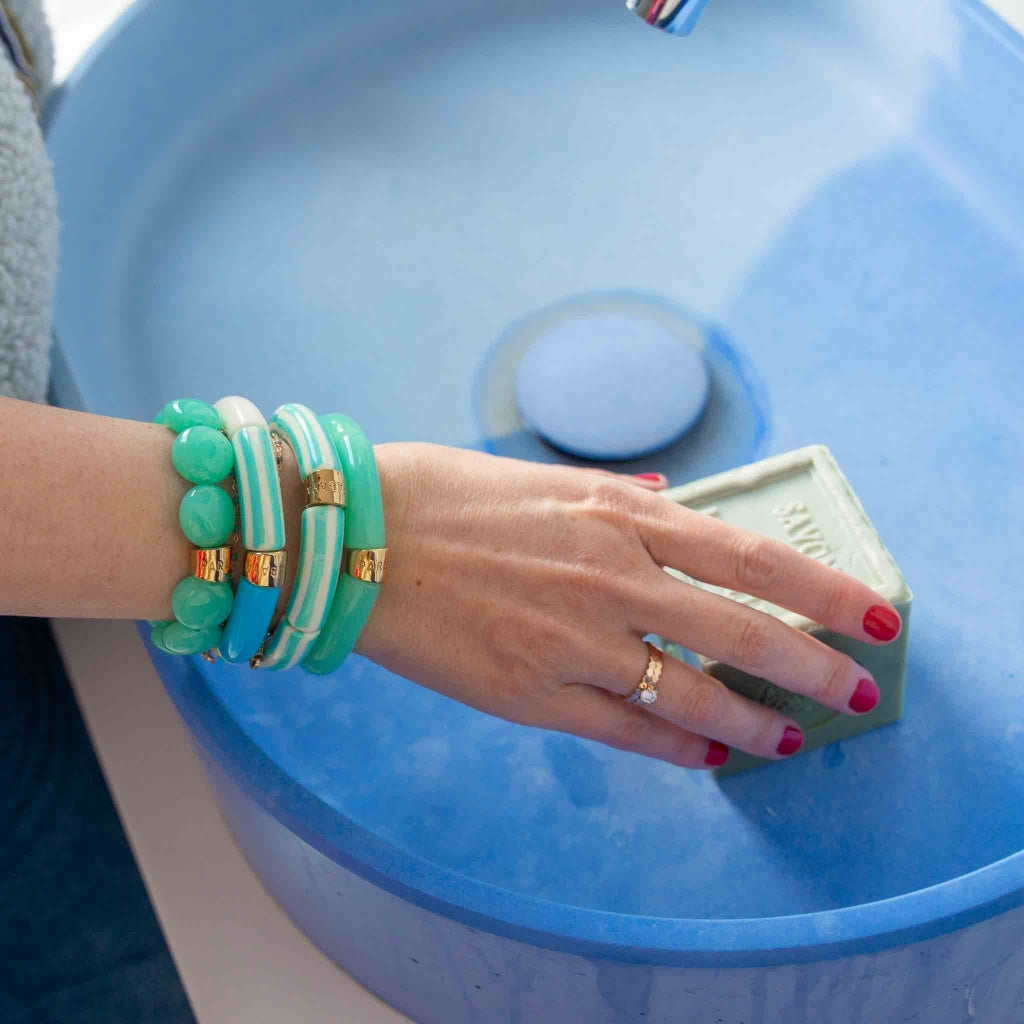 Colourful Resin Bracelet | Riviera Lagon | Parabaya