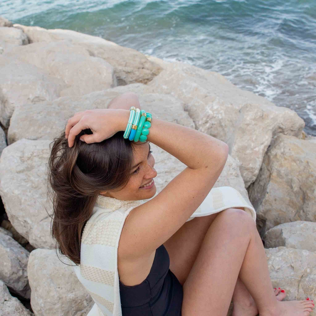 Colourful Resin Bracelet | Riviera Lagon | Parabaya