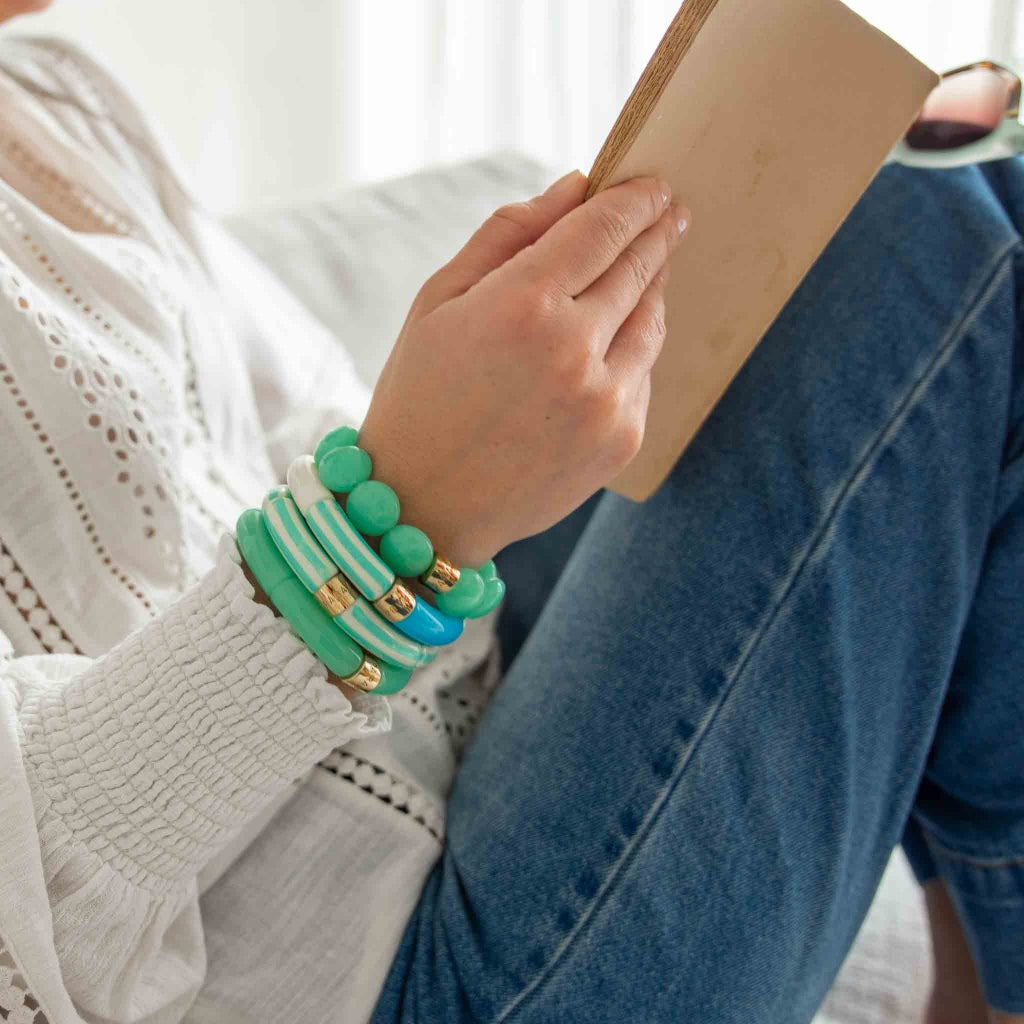 Colourful Resin Bracelet | Riviera Lagon | Parabaya