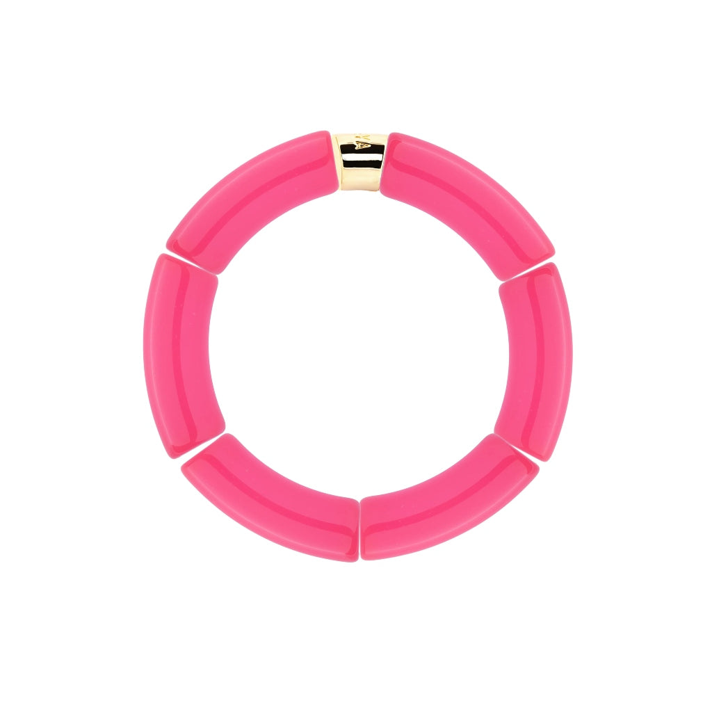 Colourful Resin Bracelet | Riviera Magenta | Parabaya