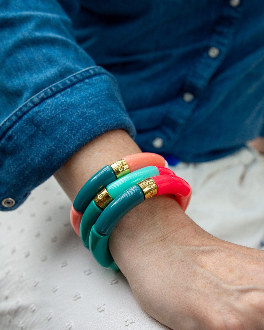 Colourful Resin Bracelet | Turquesa | Parabaya