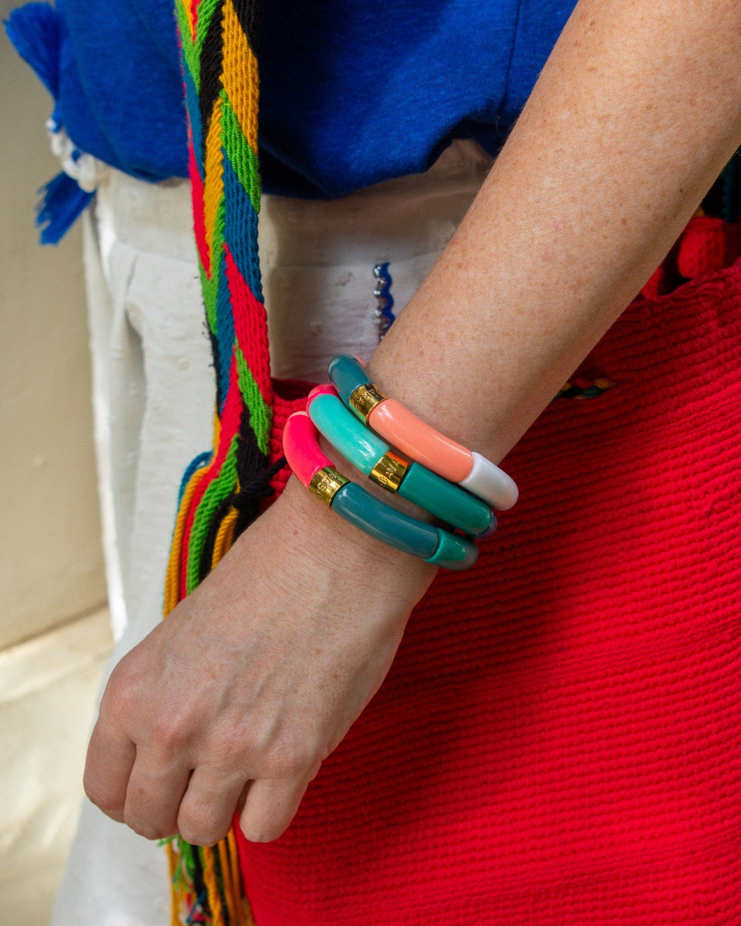Colourful Resin Bracelet | Turquesa | Parabaya
