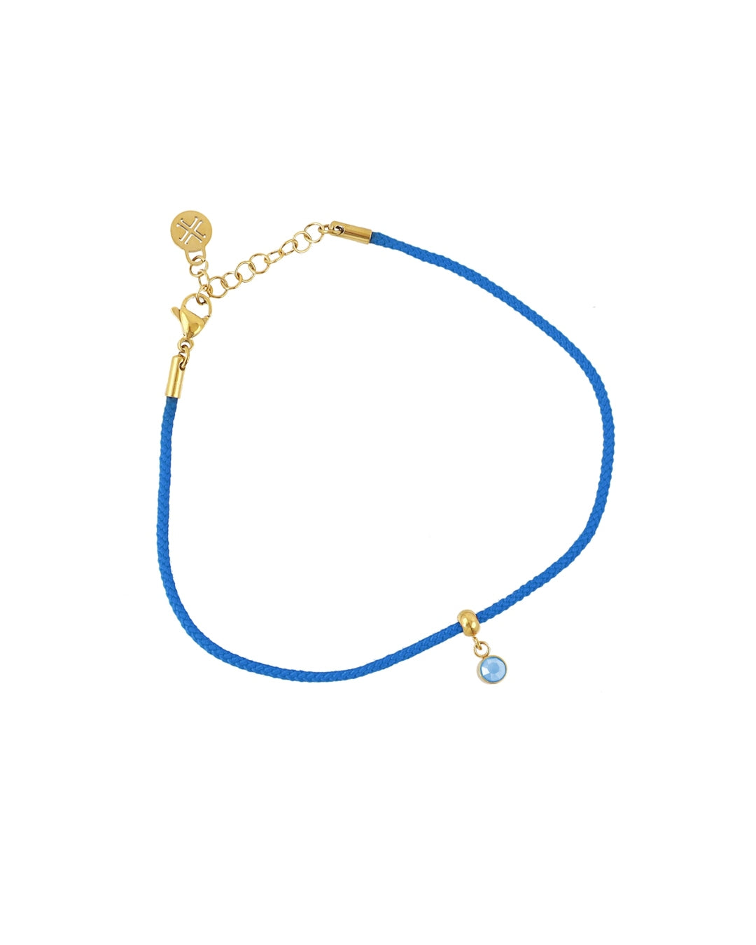 Cord Anklet with Circle Charm | Anartxy
