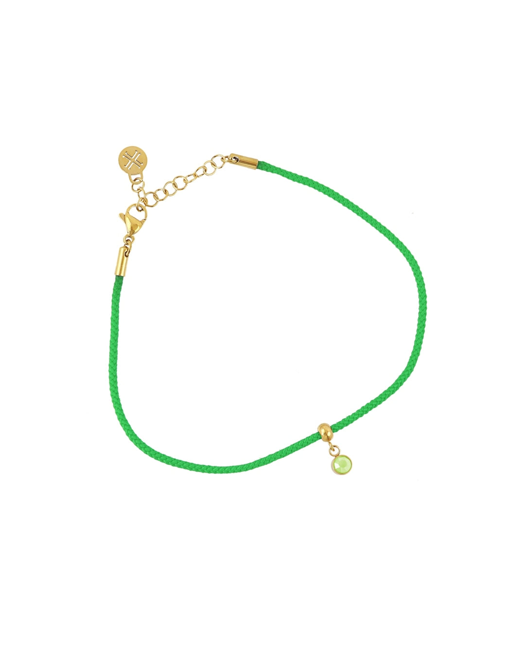 Cord Anklet with Circle Charm | Anartxy