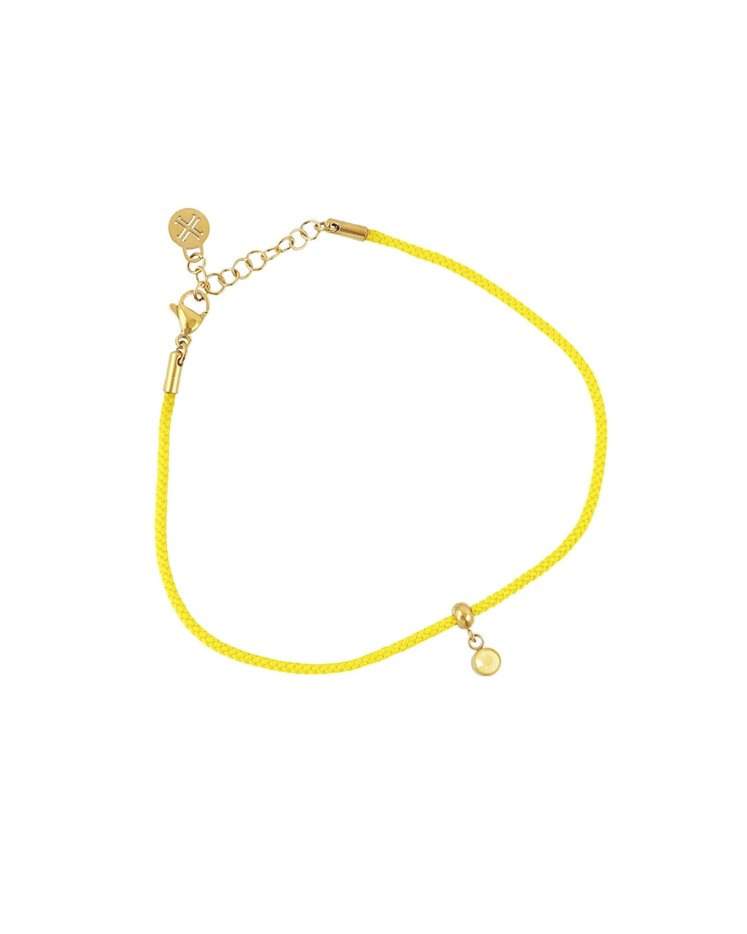 Cord Anklet with Circle Charm | Anartxy