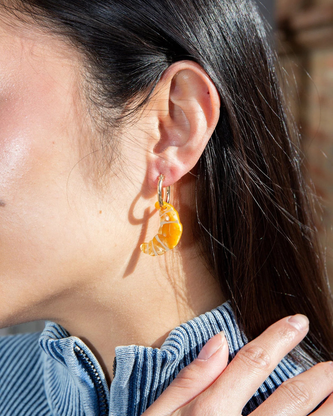 Croissant | Charm Earrings | Eat My Socks