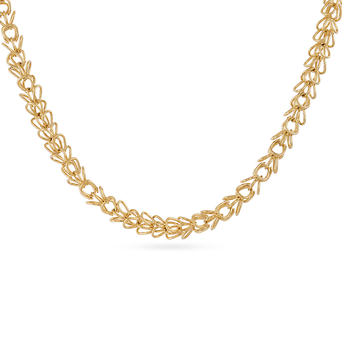 Steel Multi Loop Chain Necklace | Anartxy