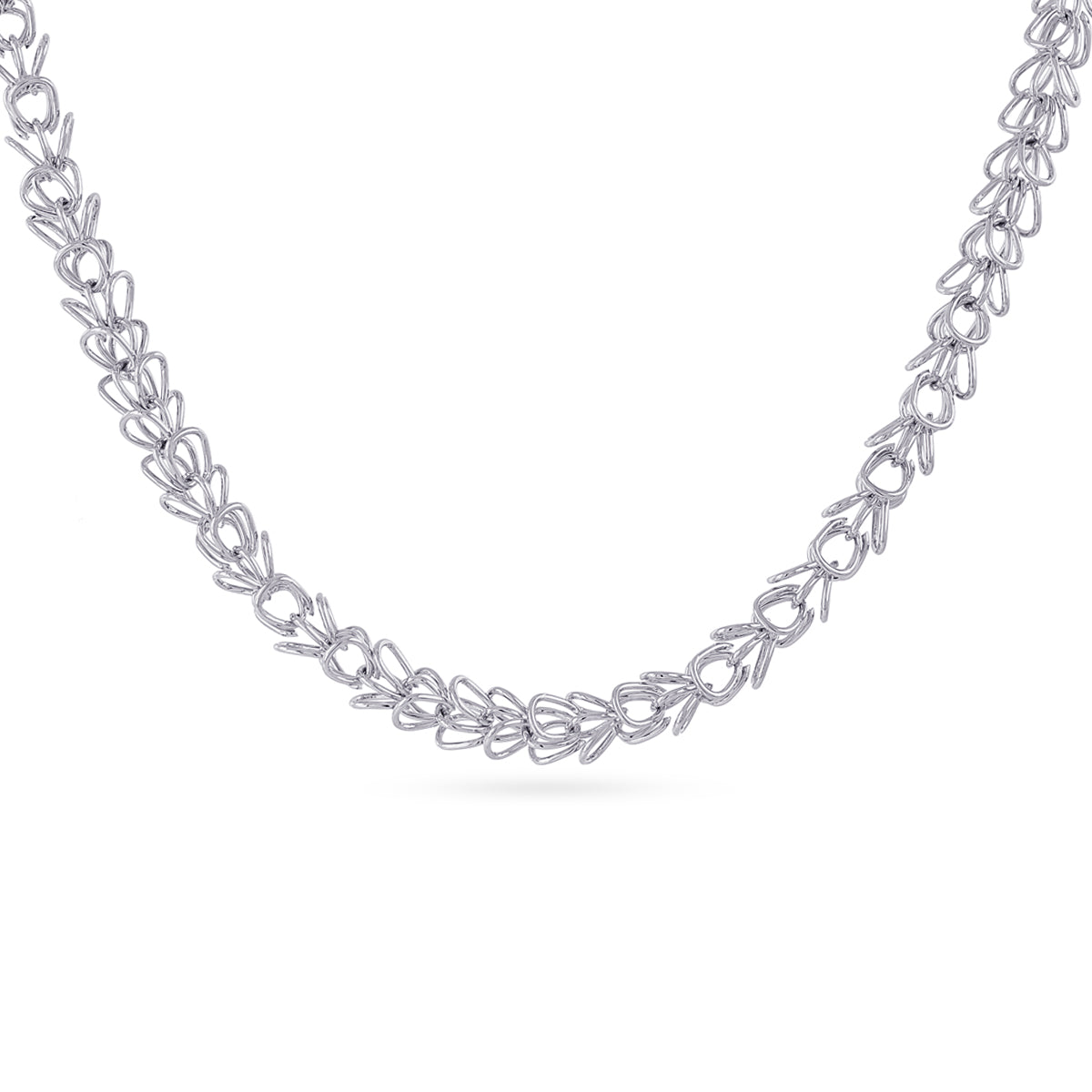 Steel Multi Loop Chain Necklace | Anartxy