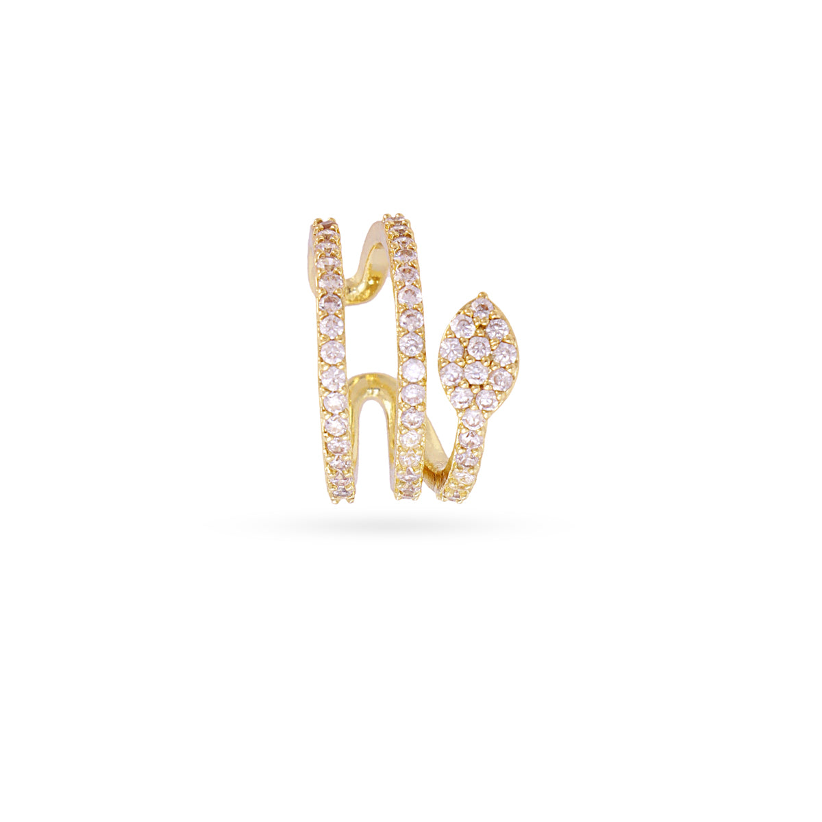 Steel Snake Ear Cuff | Anartxy