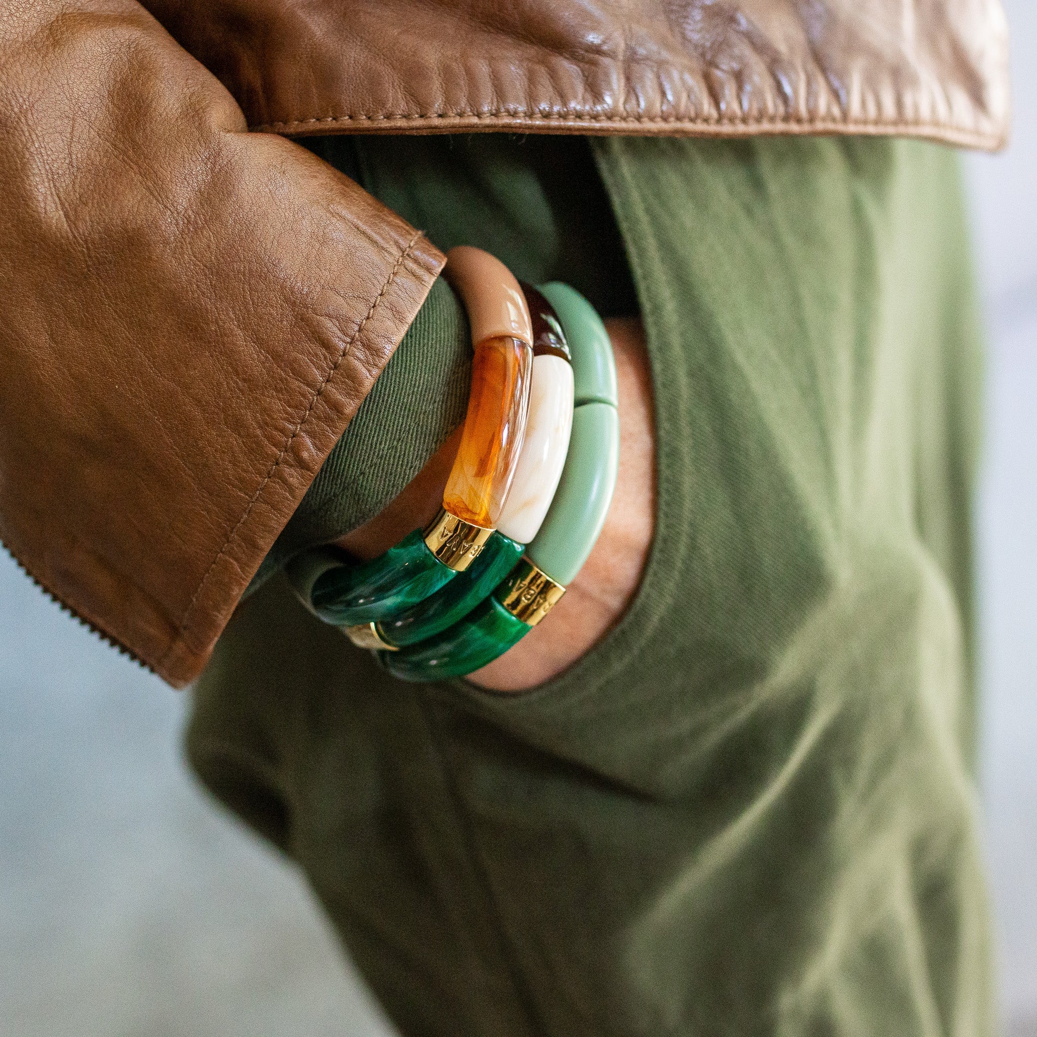 Colourful Resin Bracelet | Pantanal | Parabaya