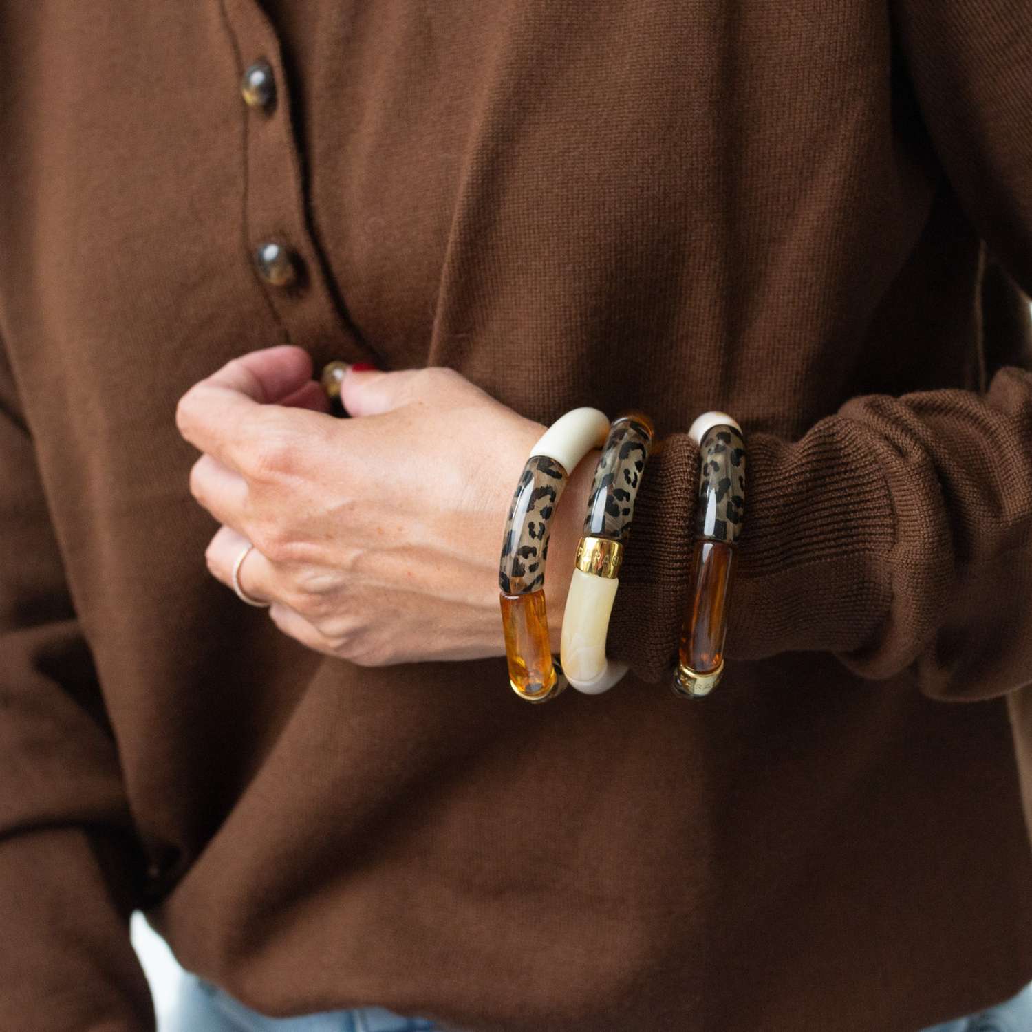 Colourful Resin Bracelet | Feli | Parabaya