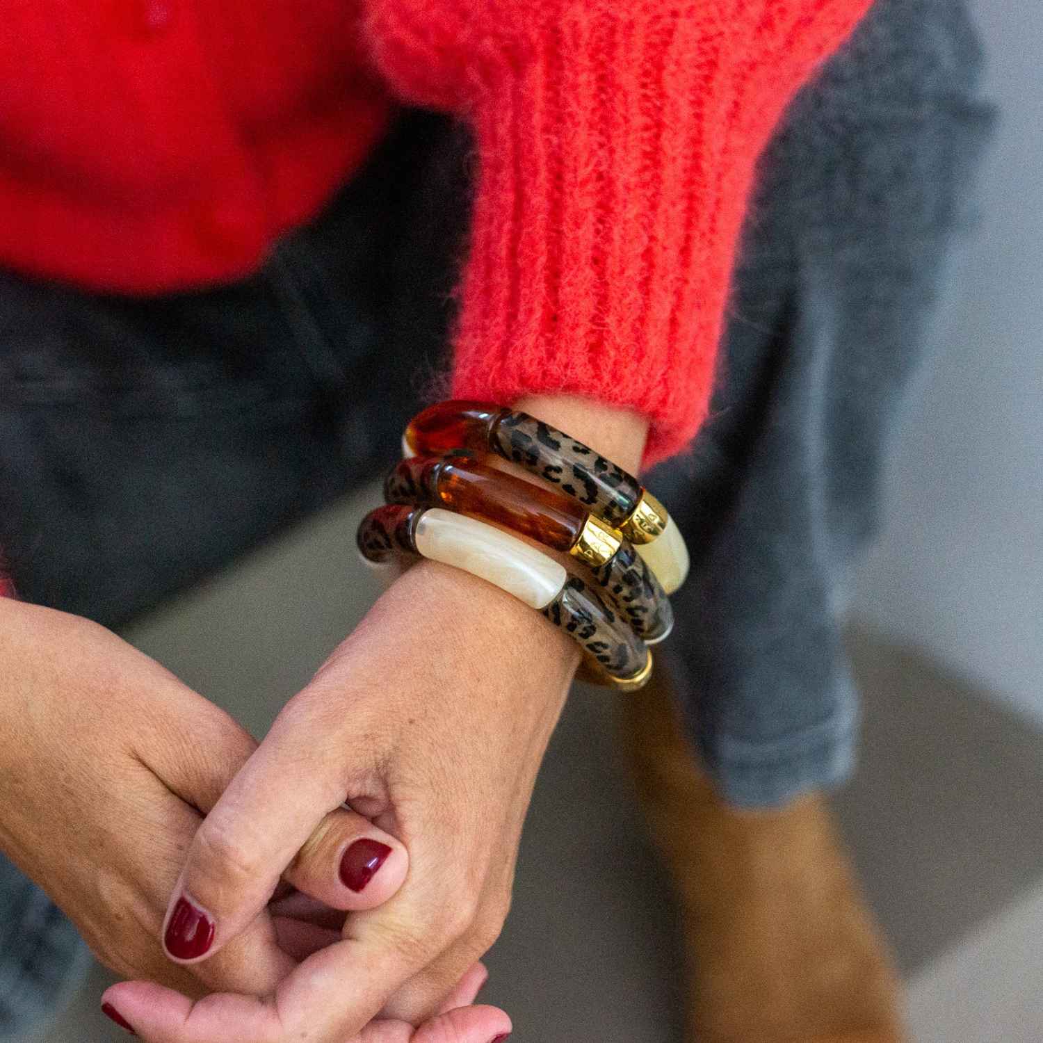 Colourful Resin Bracelet | Feli | Parabaya