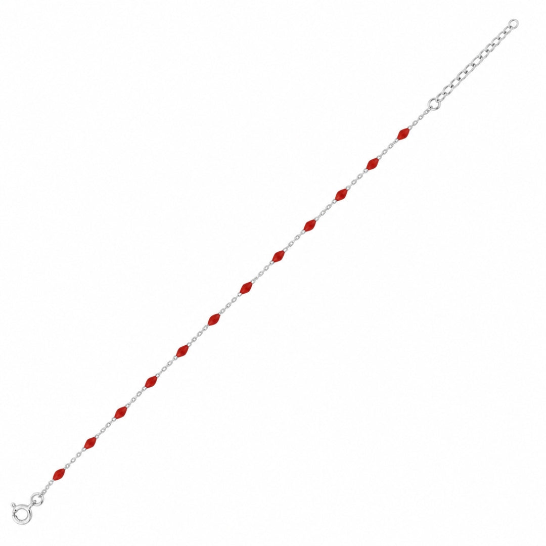Sterling Silver Colour Bead Bracelet | Lilo