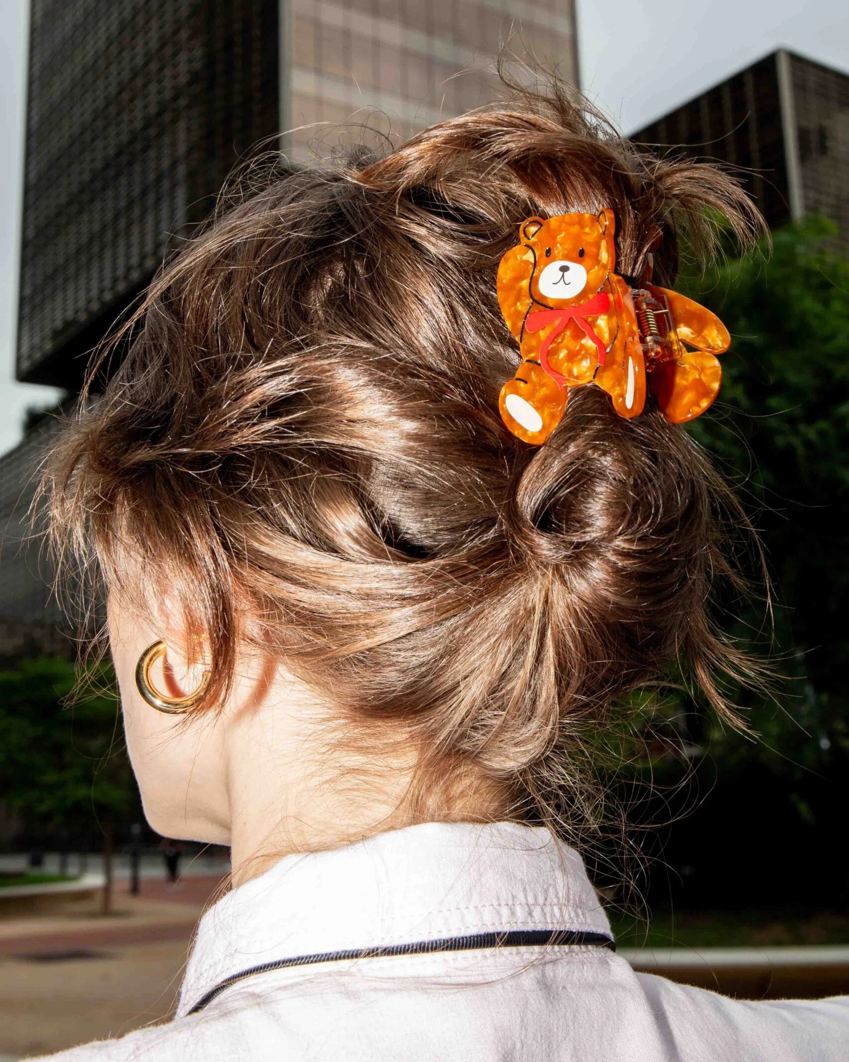 Teddy Bear Hair Claw Clip | Eat My Socks