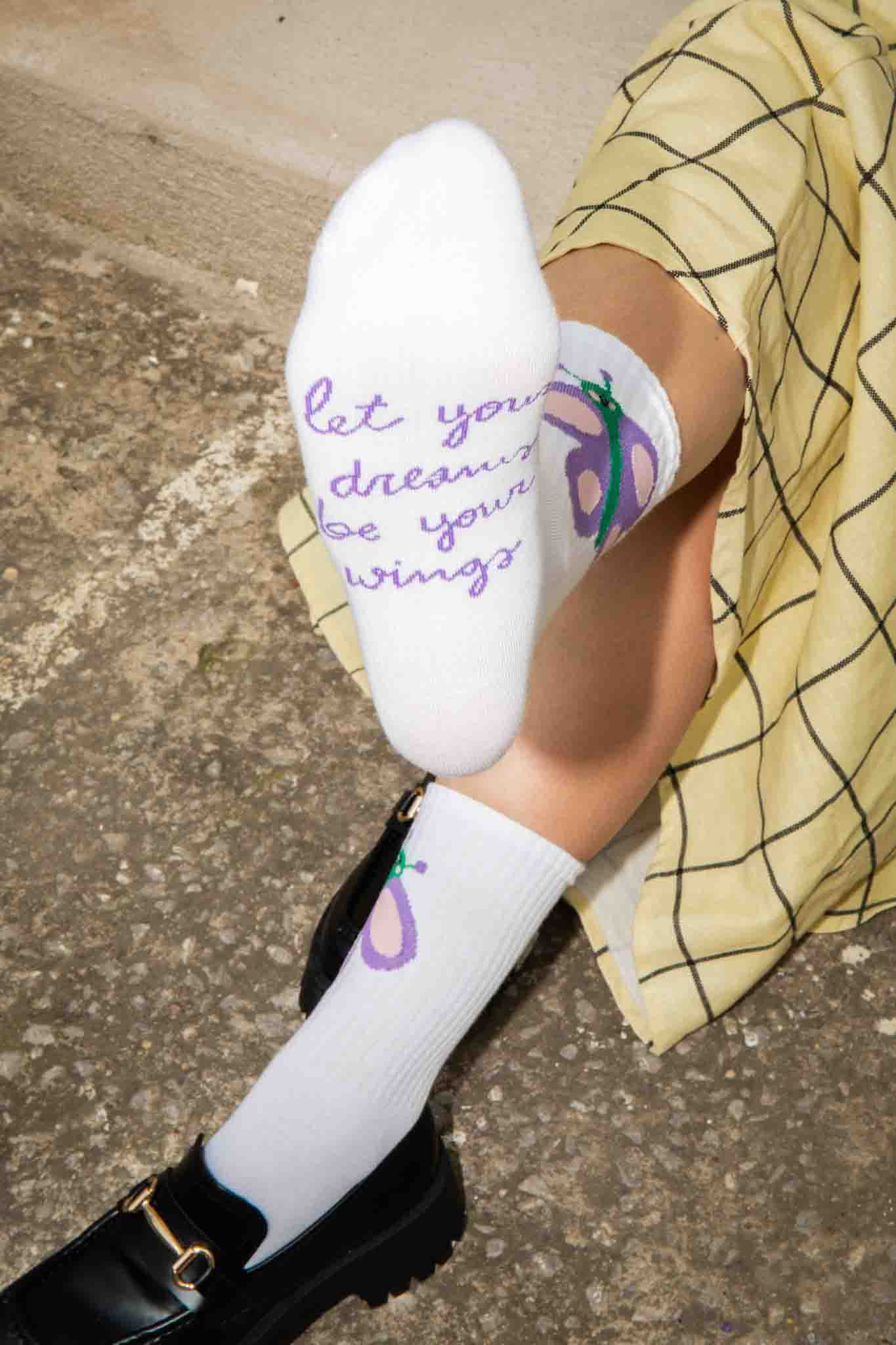 Butterfly Flat-Pack Socks | Eat My Socks