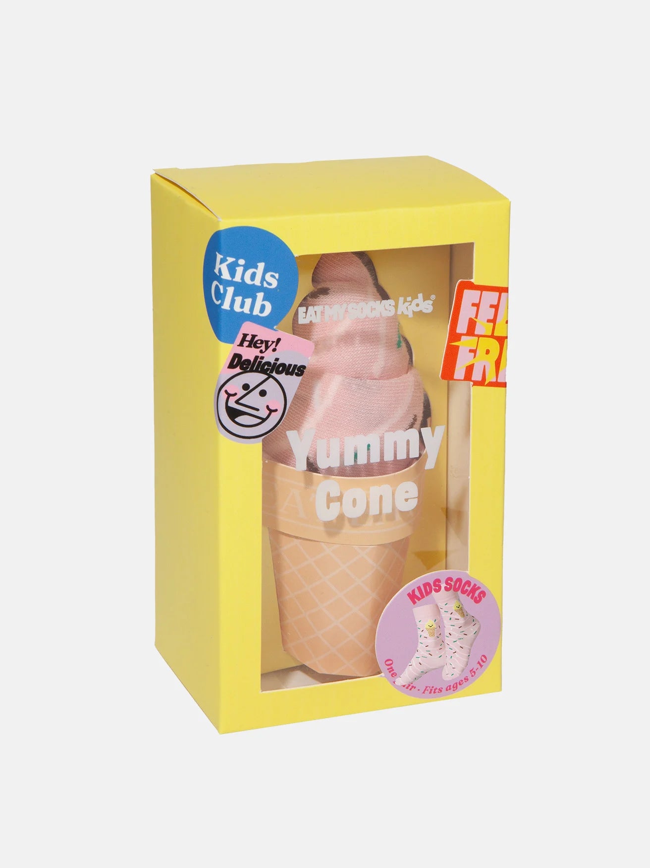 Yummy Cone Kids Socks | 3D Pack | Eat My Socks