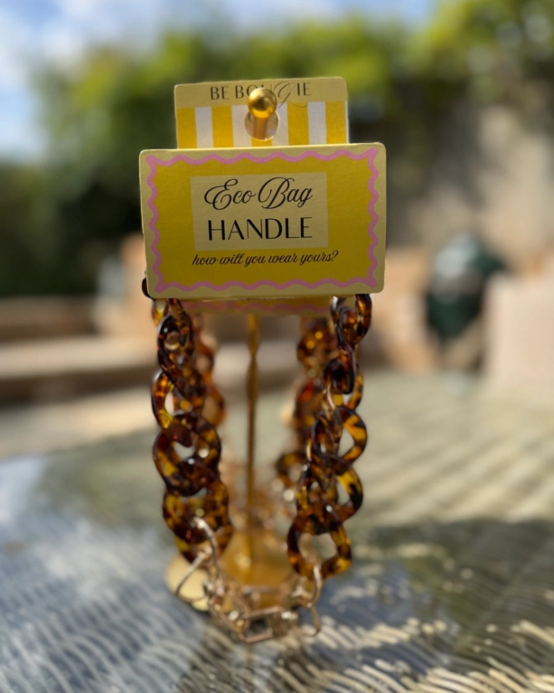 Eco Bag Handle | Tortoiseshell | Be Bougie