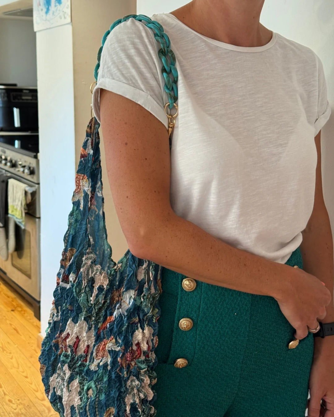 Eco Bag Handle | Turquoise | Be Bougie