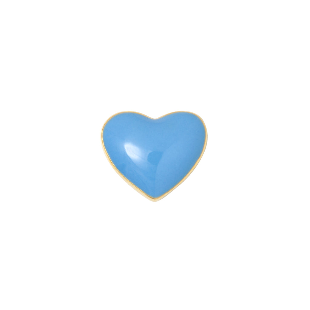 Enamel Love Heart Single Stud Earring Lulu Copenhagen