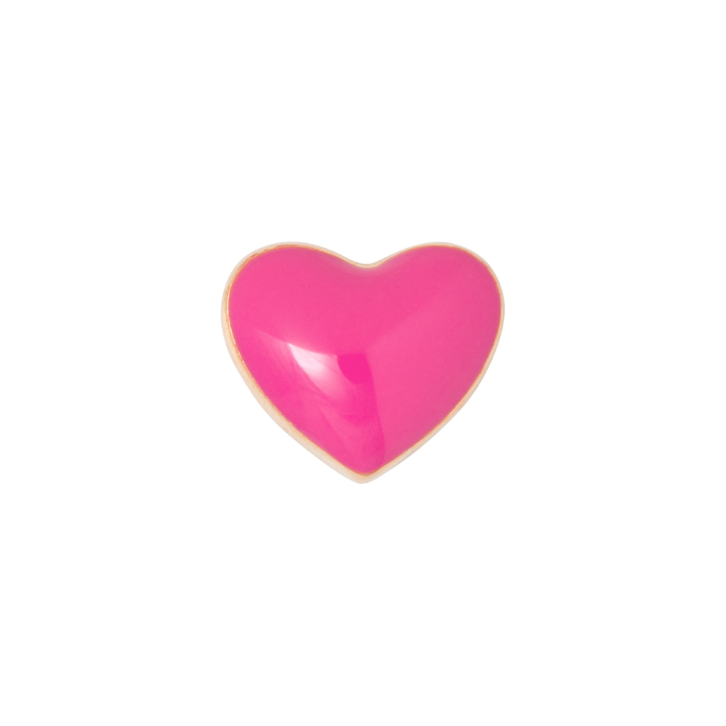 Enamel Love Heart Single Stud Earring | Love U | Lulu Copenhagen