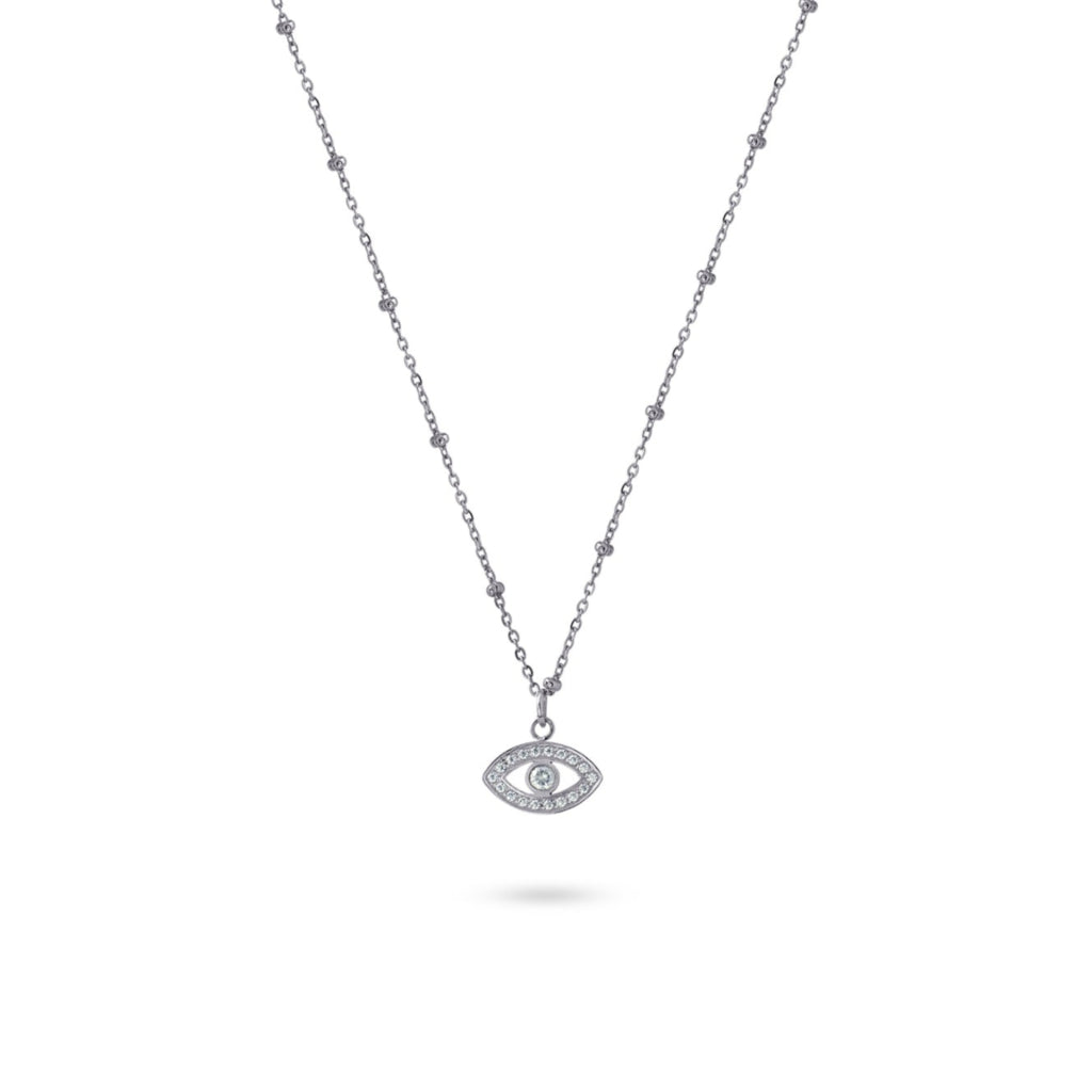 Evil Eye Beaded Chain Necklace | Anartxy