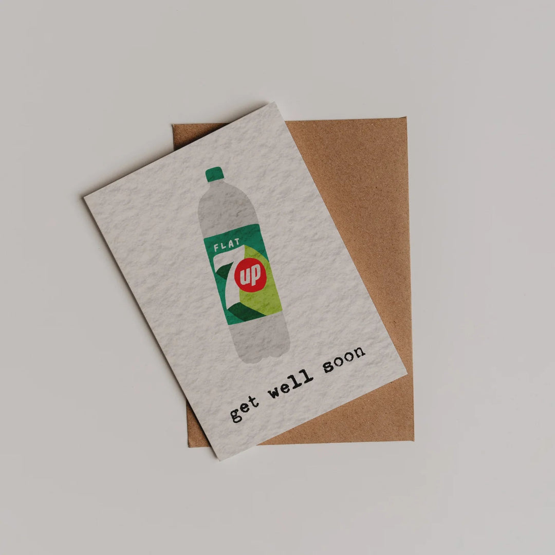 Flat 7UP Get Well Soon Card | 29 Designs