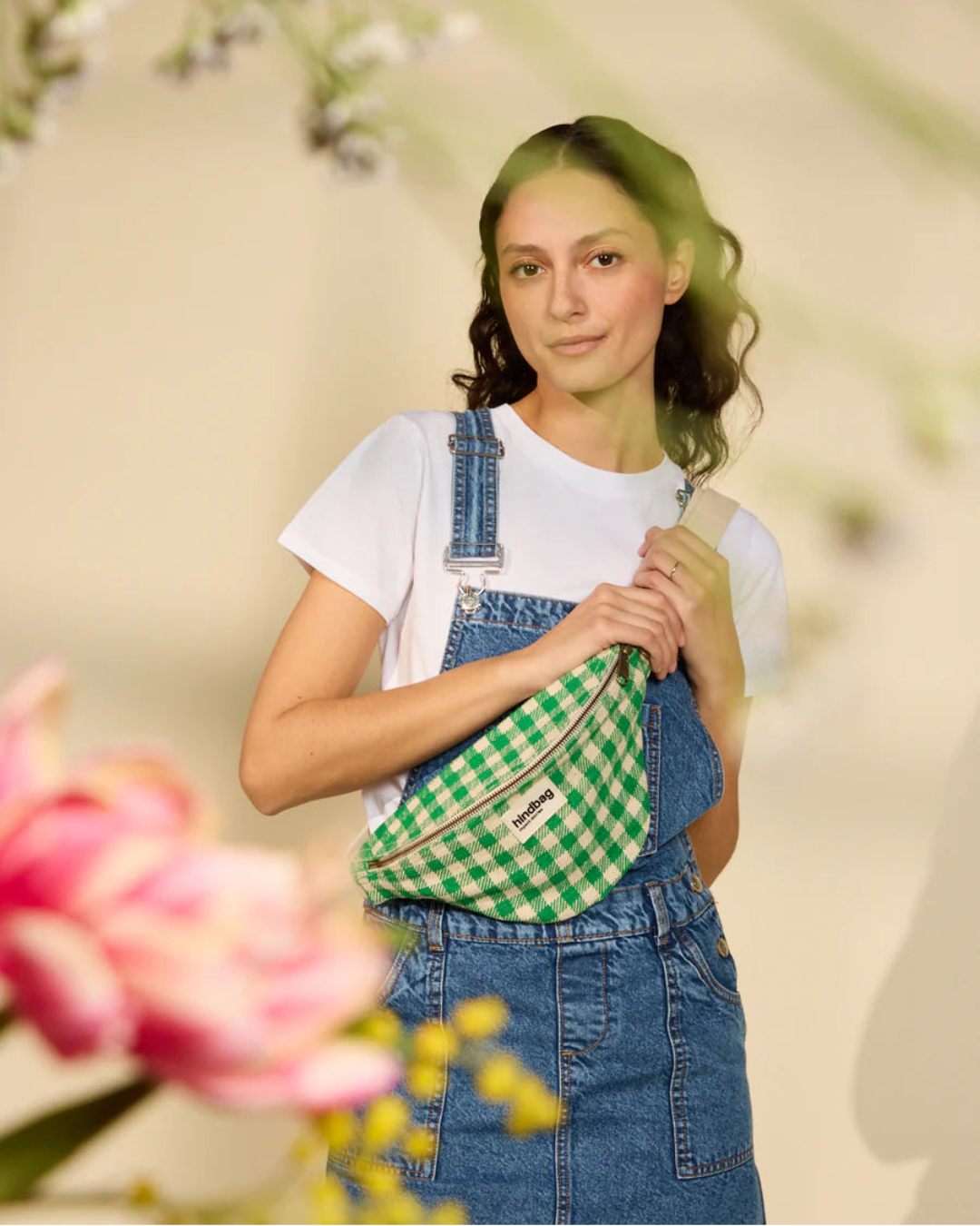Gingham Banana Bag | Olivia | Hindbag
