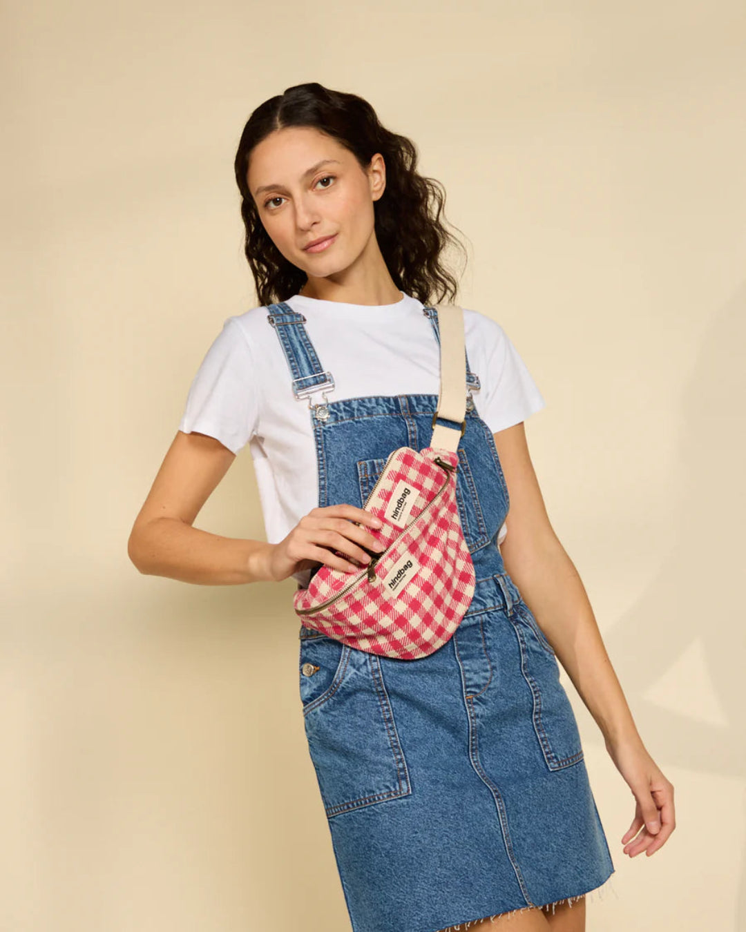 Gingham Banana Bag | Olivia | Hindbag