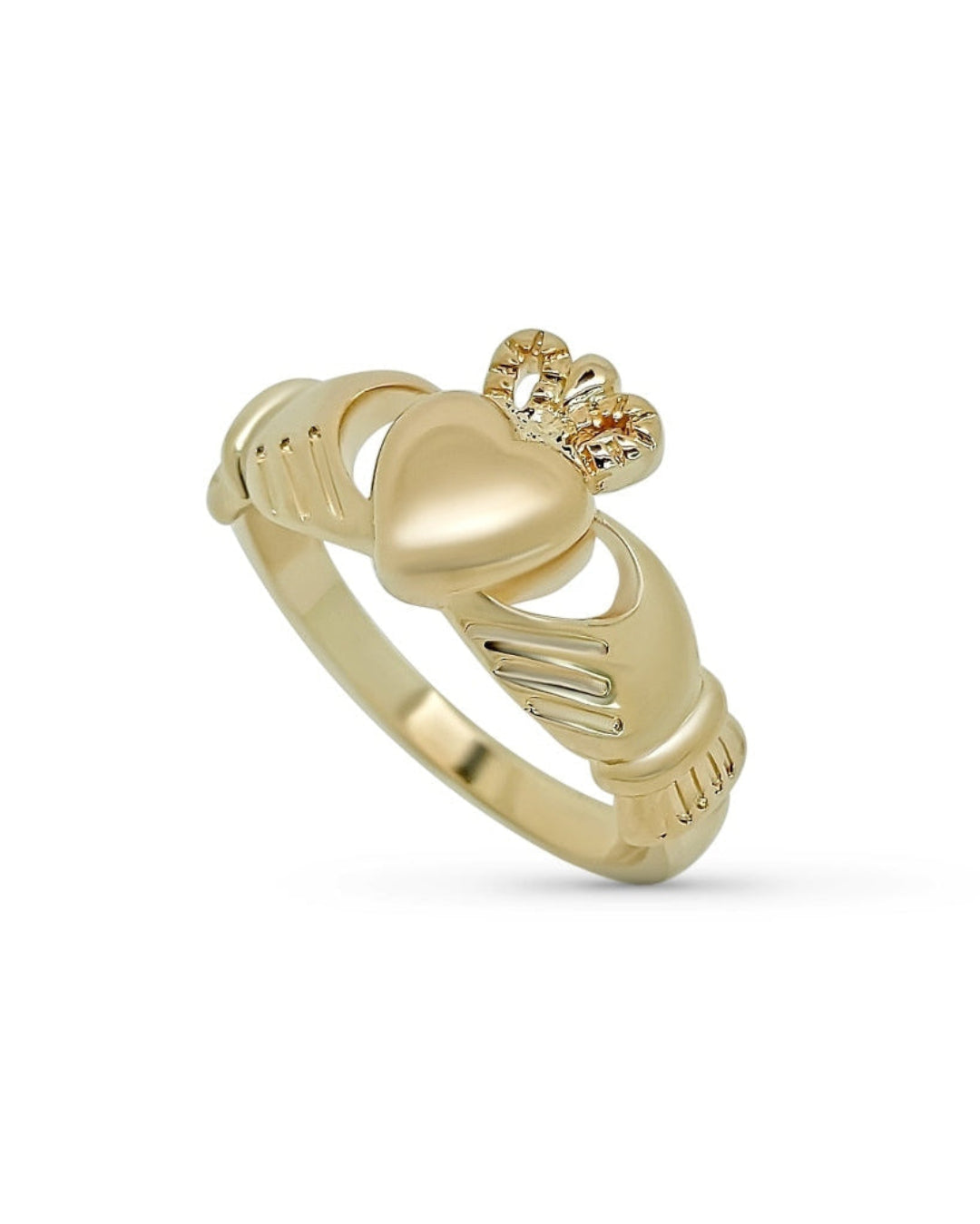 Gold Chunky Claddagh Ring