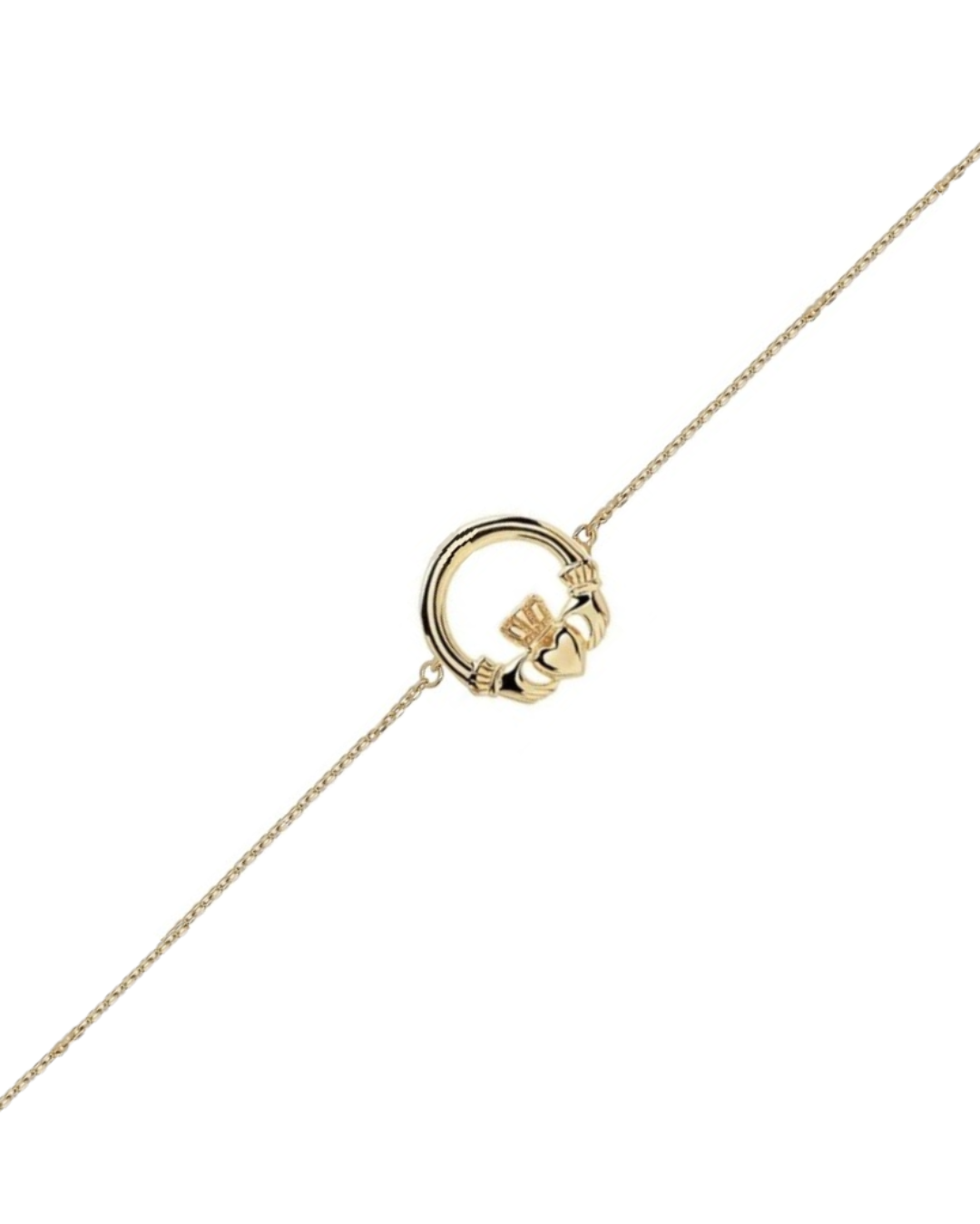 18ct Gold Plated Claddagh Bracelet | Siofra