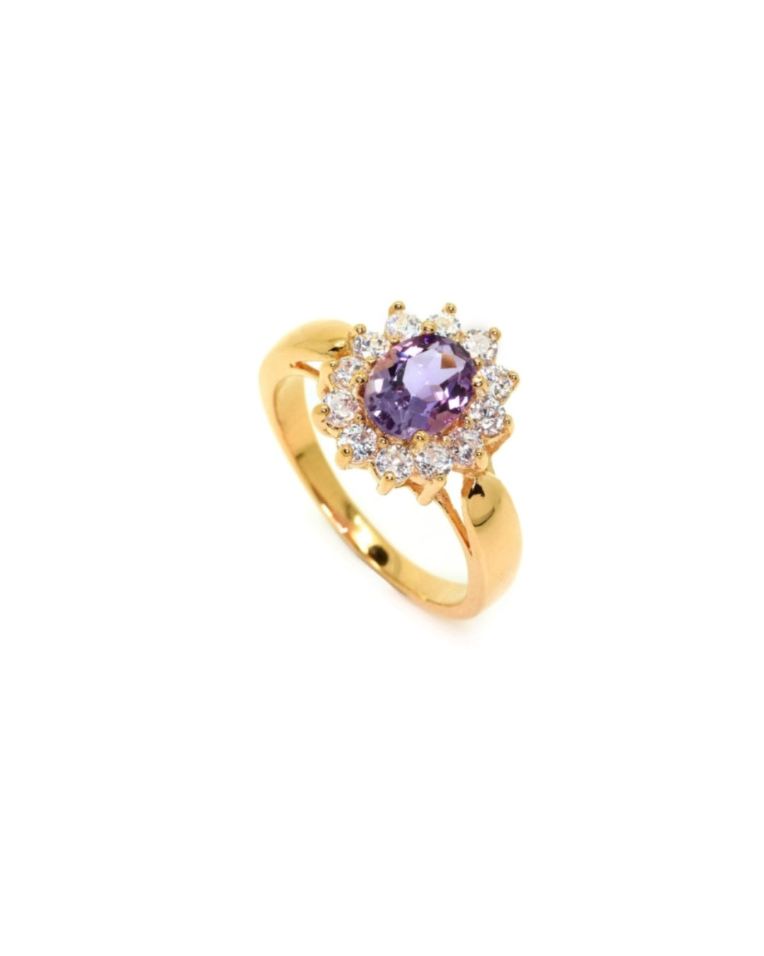 18ct Gold Plated Cluster Ring | Florina