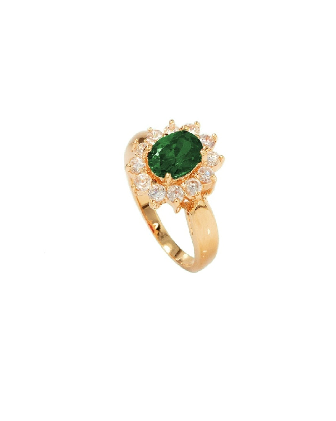 18ct Gold Plated Large Cluster Ring | Florina