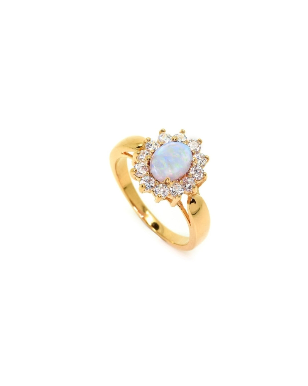 18ct Gold Plated Cluster Ring | Florina