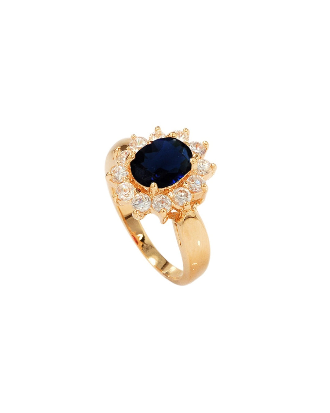 18ct Gold Plated Large Cluster Ring | Florina