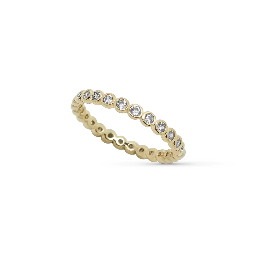 Gold Dainty Eternity Ring