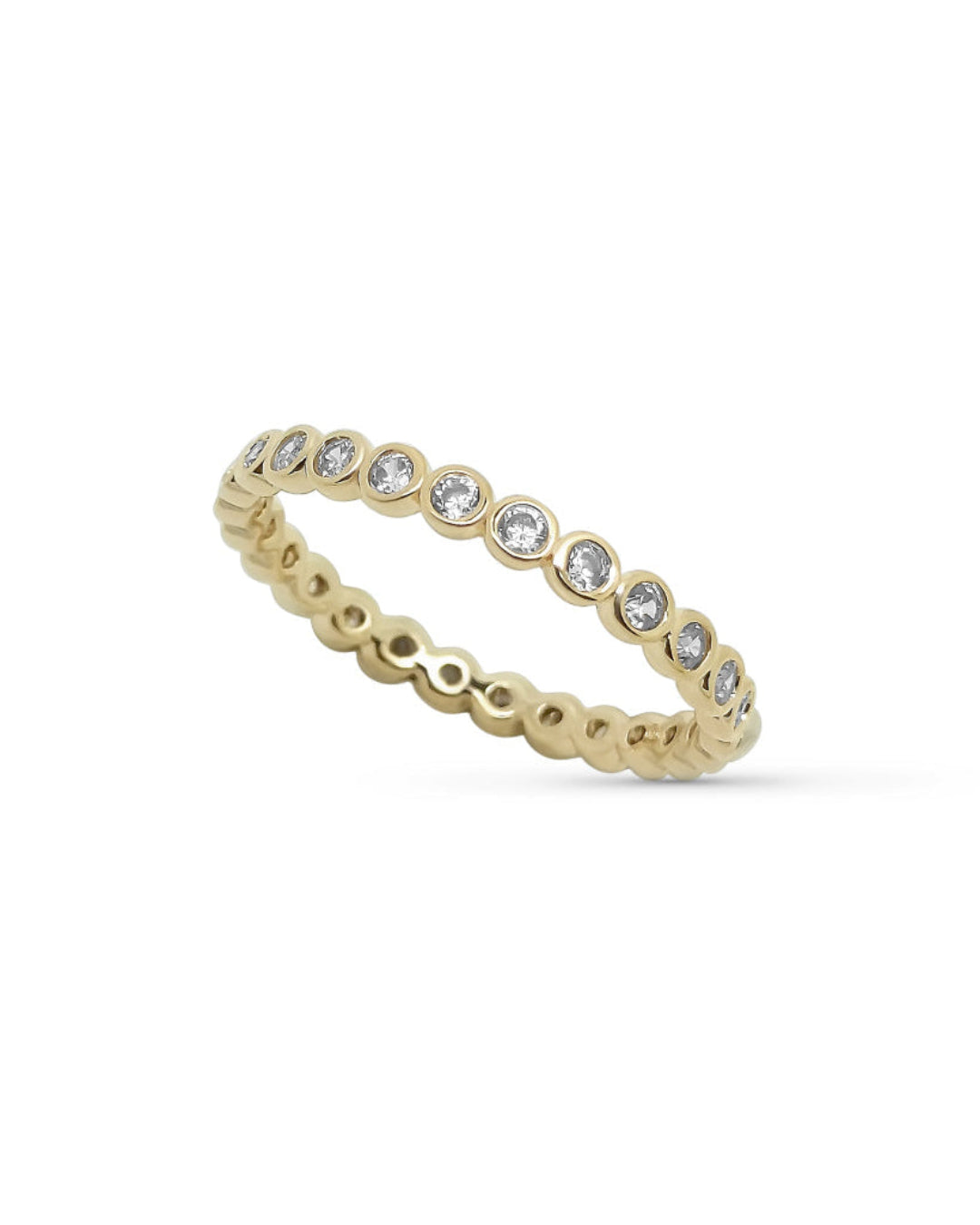 Gold Dainty Eternity Ring