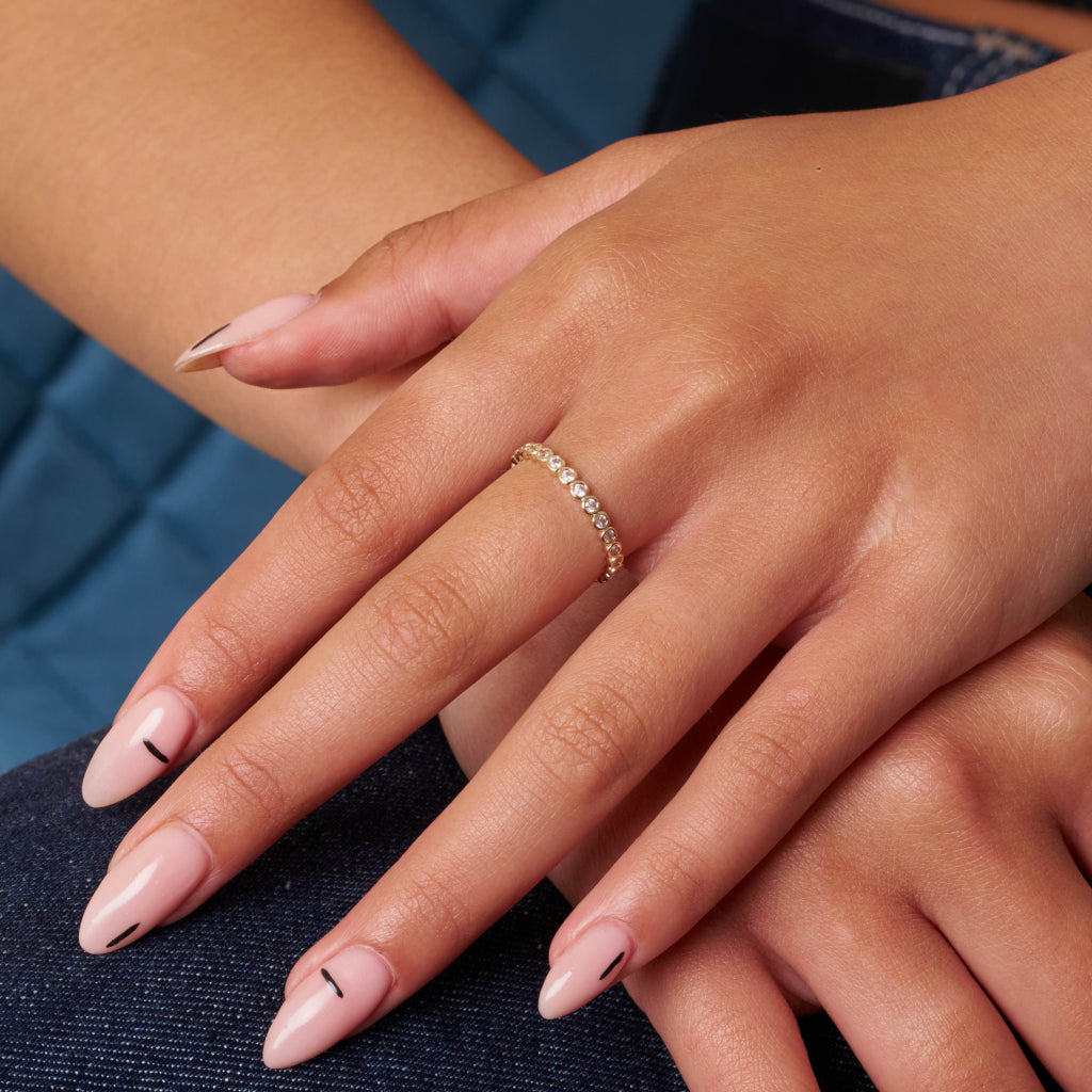 Gold Dainty Eternity Ring