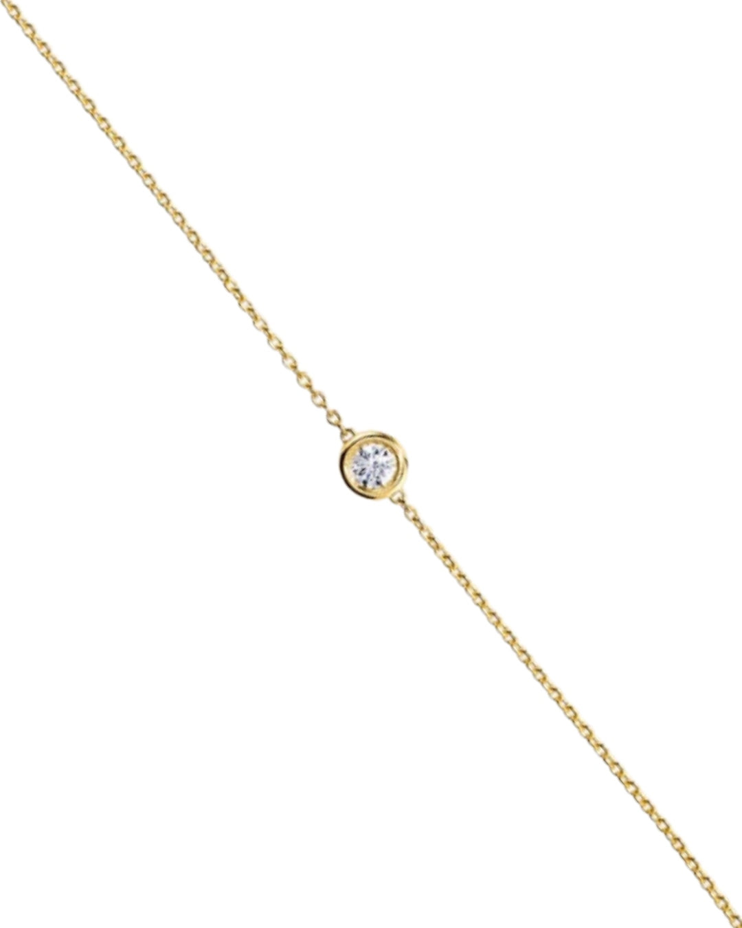 18ct Gold Plated Delicate Circle Stone Bracelet | Unia