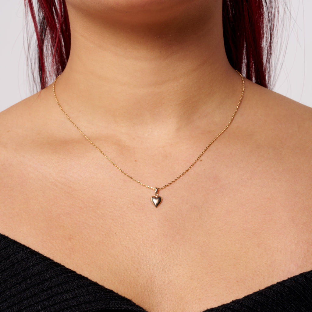 Gold Delicate Loveheart Necklace