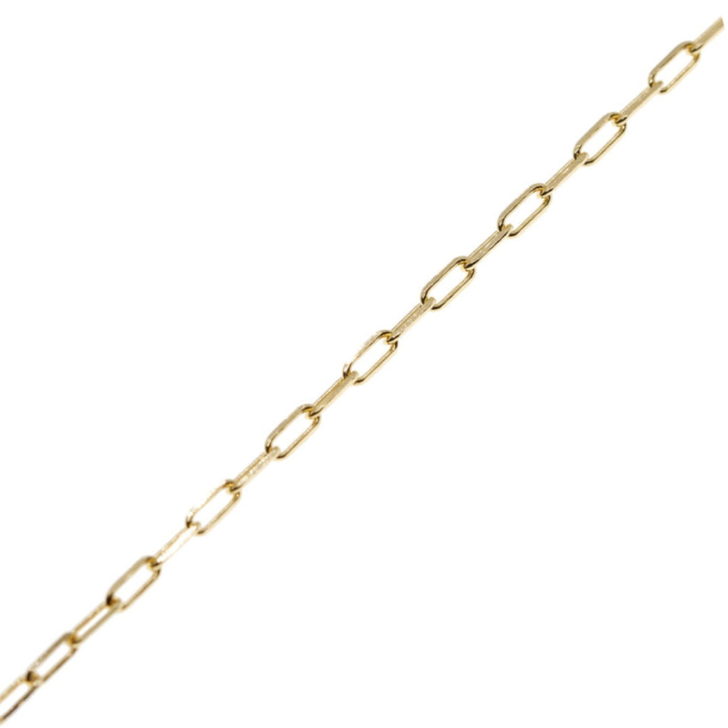 Gold Delicate Paperclip Chain Bracelet 