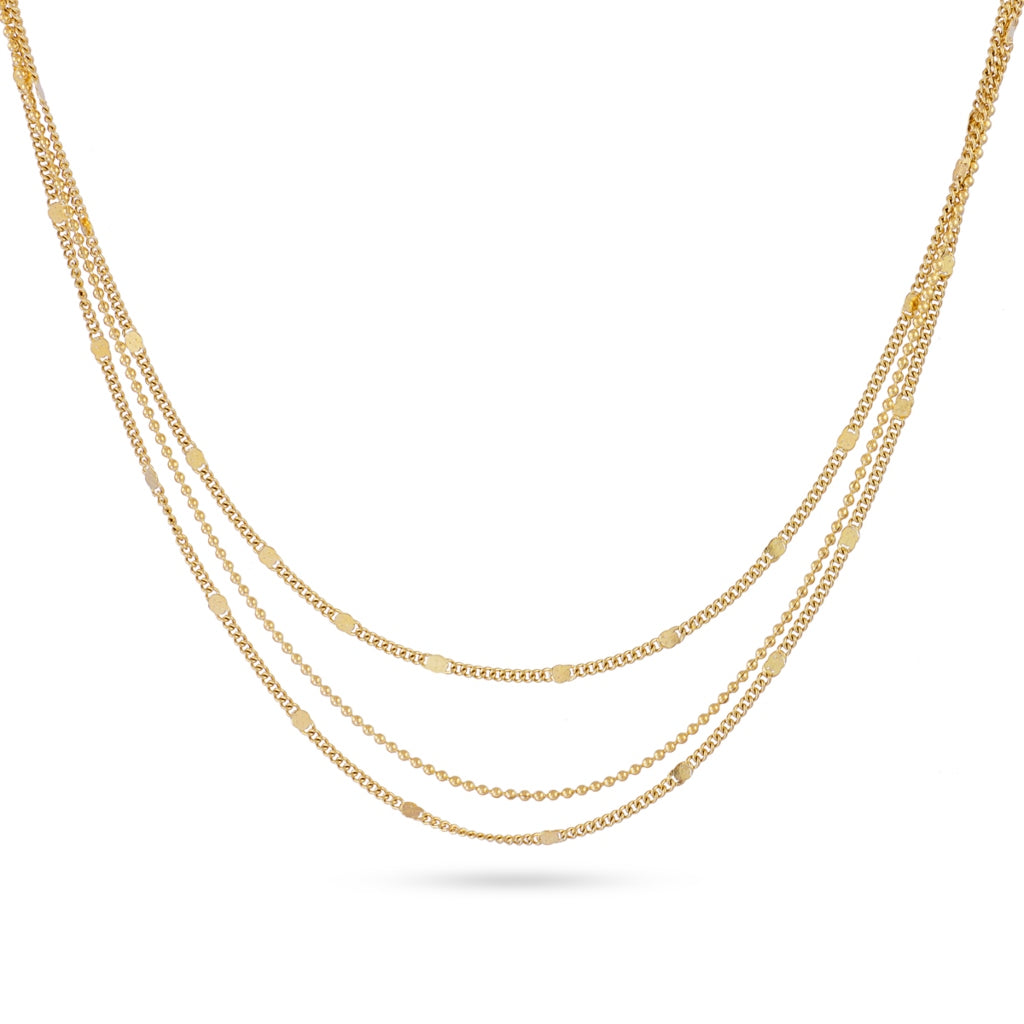 Steel Multi Chain Layering Necklace | Anartxy